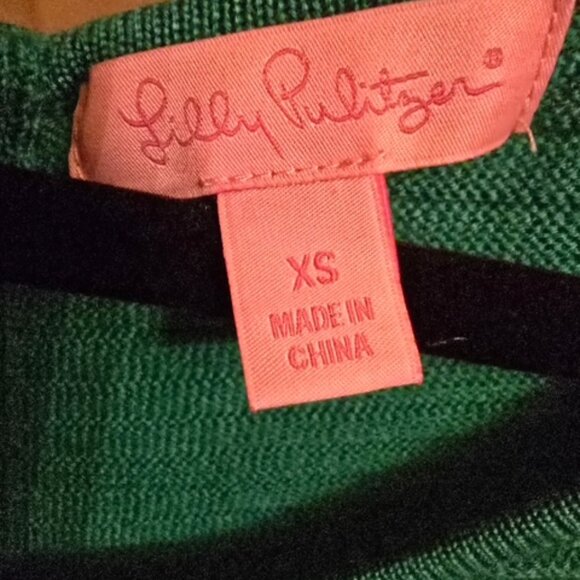 Lilly Pulitzer Green Knit Dress XS - Picture 2 of 5